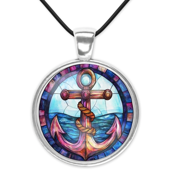 None Jewelry - Nautical Anchor Pendant Necklace